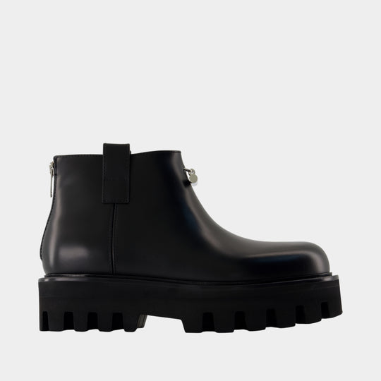 Bottines - Alexander McQueen - Cuir - Noir