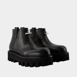Bottines - Alexander McQueen - Cuir - Noir