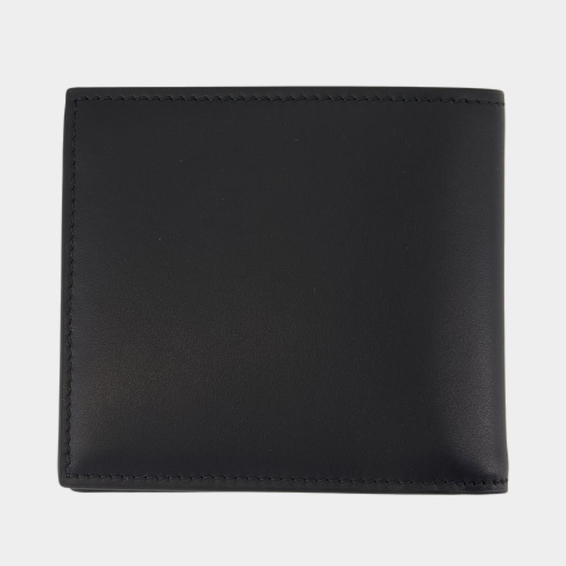 Porte-Carte Bi Fold Cc - Alexander McQueen - Cuir - Noir