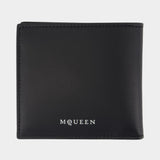 Portefeuille Bi Fold Cc - Alexander McQueen - Cuir - Noir