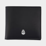 Portefeuille Bi Fold Cc - Alexander McQueen - Cuir - Noir