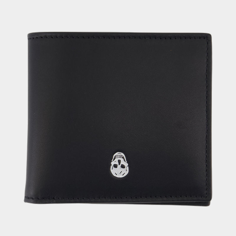 Portefeuille Bi Fold Cc - Alexander McQueen - Cuir - Noir