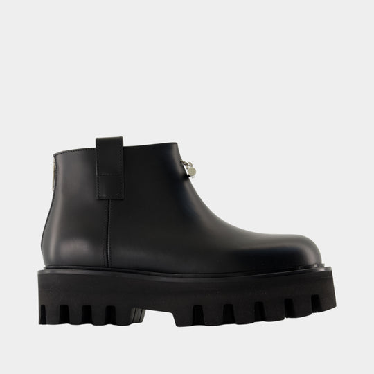 Bottines - Alexander McQueen - Cuir - Noir