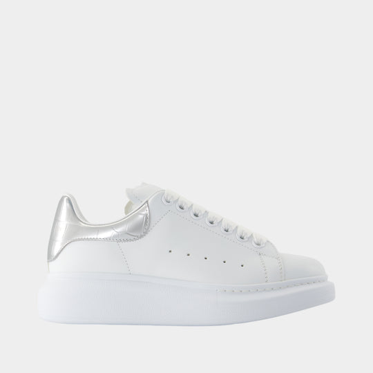 Sneakers Oversized - Alexander McQueen - Cuir - Blanc