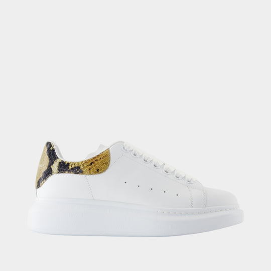 Sneakers Oversized - Alexander McQueen - Cuir - Blanc