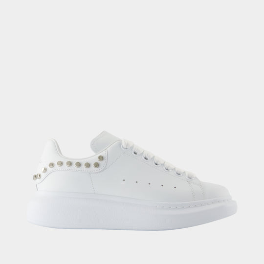 Sneakers Oversized - Alexander McQueen - Cuir - Blanc