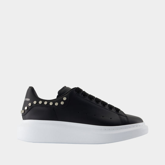 Sneakers Oversize - Alexander McQueen - Cuir - Noir