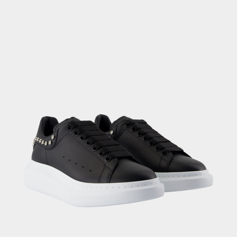 Sneakers Oversize - Alexander McQueen - Cuir - Noir