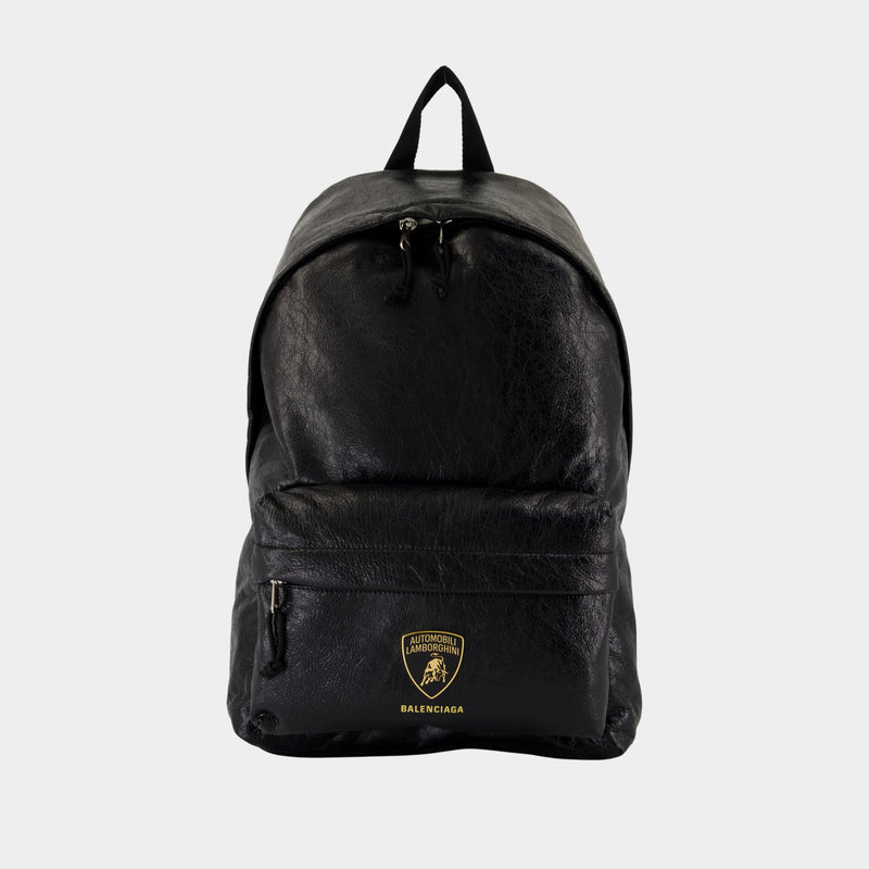 Sac À Dos Explorer - Balenciaga - Cuir - Noir