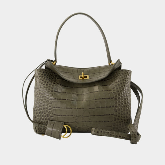 Sac À Main Rodeo Top Handle Small - Balenciaga - Cuir - Vert