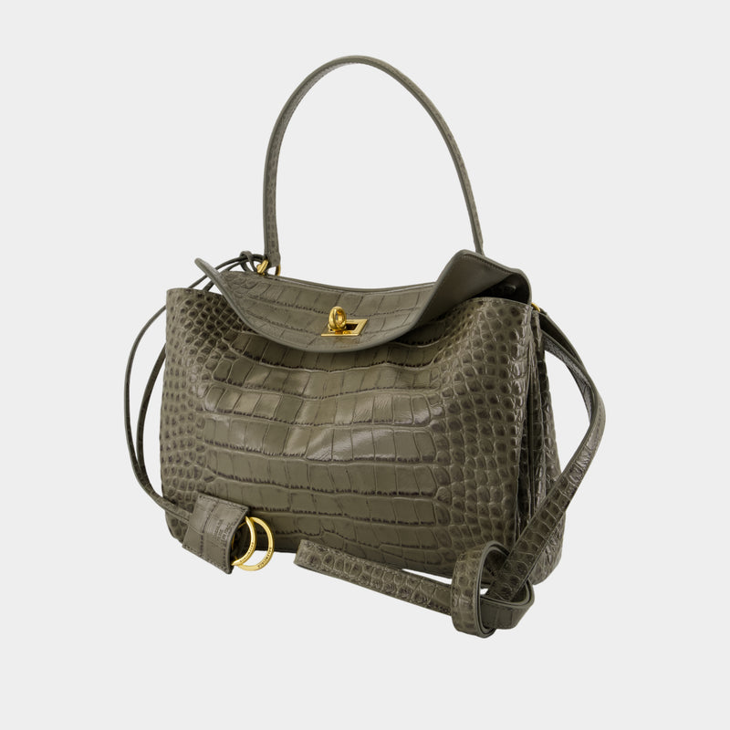 Sac À Main Rodeo Top Handle Small - Balenciaga - Cuir - Vert