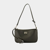 Sac Porté Épaule Rodeo Sling - Balenciaga - Cuir - Kaki