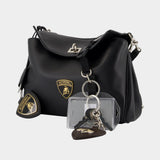 Sac Porté Épaule Rodeo Mess Small - Balenciaga - Cuir - Noir