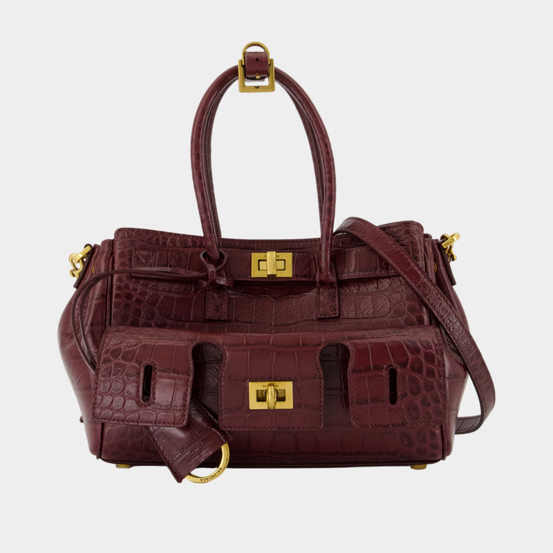 Sac À Main Bel Air Carry All - Balenciaga - Cuir - Bordeaux