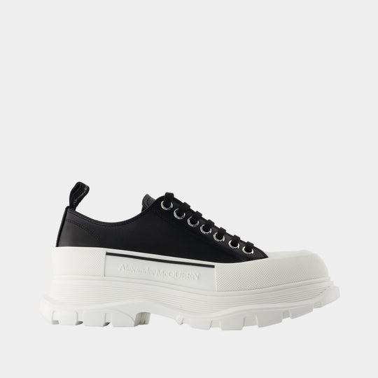 Sneakers Tread Slick - Alexander McQueen - Cuir - Noir