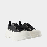Sneakers Tread Slick - Alexander McQueen - Cuir - Noir