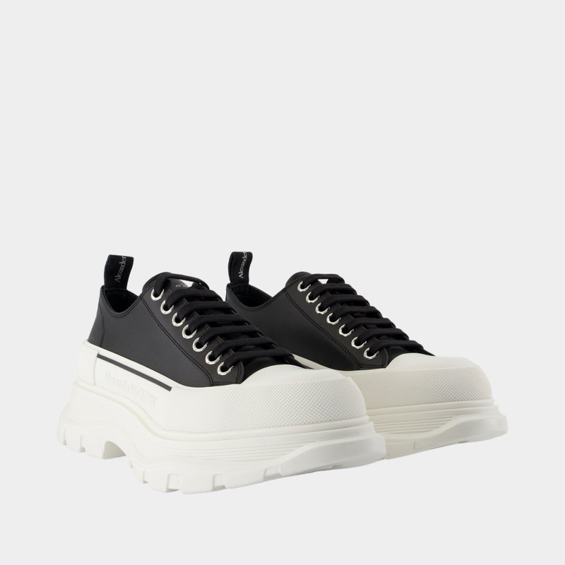 Sneakers Tread Slick - Alexander McQueen - Cuir - Noir