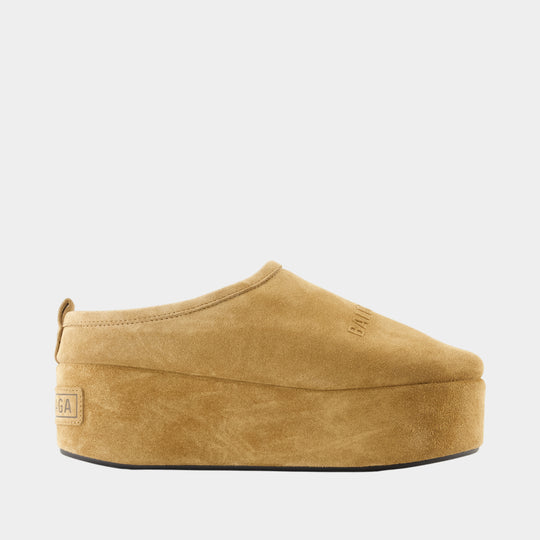 Mules Alaska - Balenciaga - Cuir - Marron