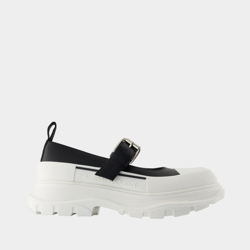 Mary Jane Tread Slick - Alexander McQueen - Cuir - Noir