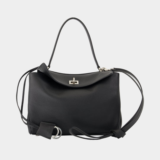 Sac À Main Rodeo Top Handle Small - Balenciaga - Cuir - Noir