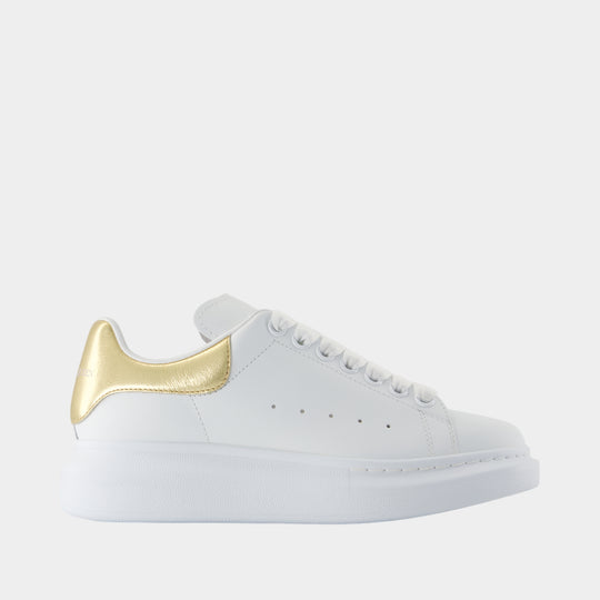Sneakers Oversized - Alexander McQueen - Cuir - Blanc