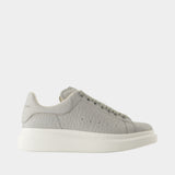 Sneakers Oversized - Alexander McQueen - Cuir - Gris