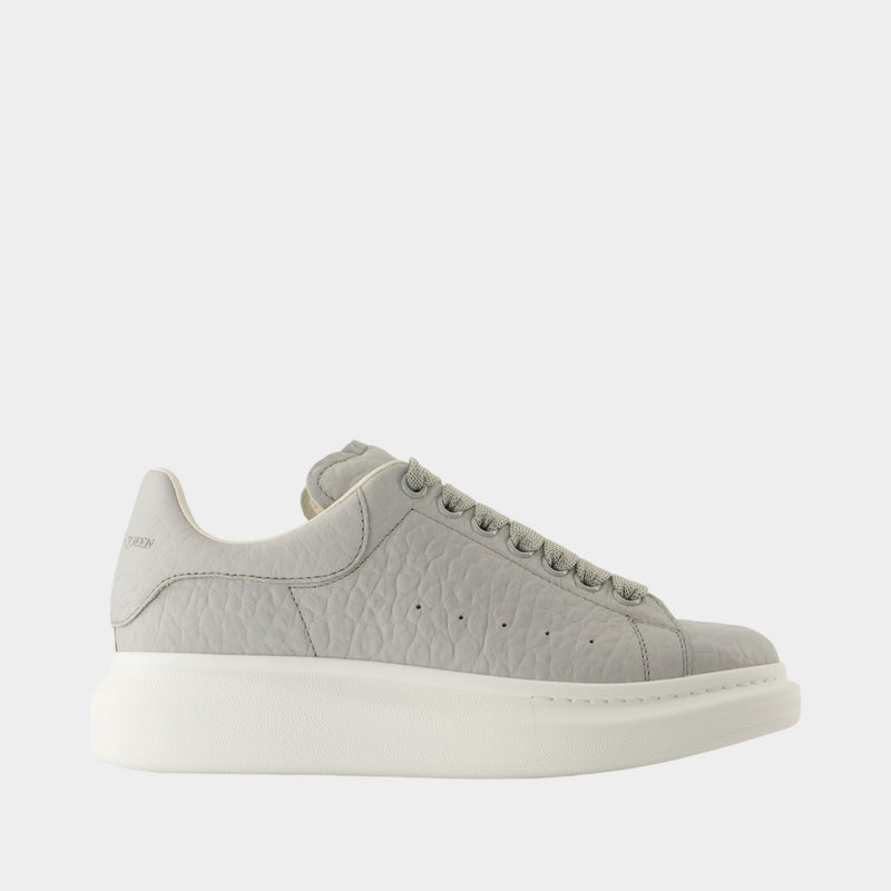 Sneakers Oversized - Alexander McQueen - Cuir - Gris
