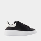 Sneakers Oversized - Alexander McQueen - Cuir - Noir