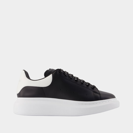 Sneakers Oversized - Alexander McQueen - Cuir - Noir