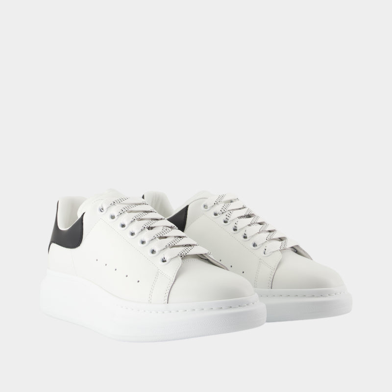 Sneakers Oversized - Alexander McQueen - Cuir - Blanc