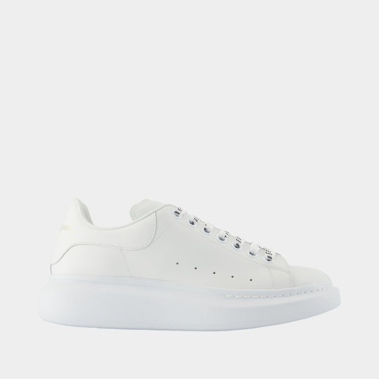 Sneakers Oversized - Alexander McQueen - Cuir - Blanc