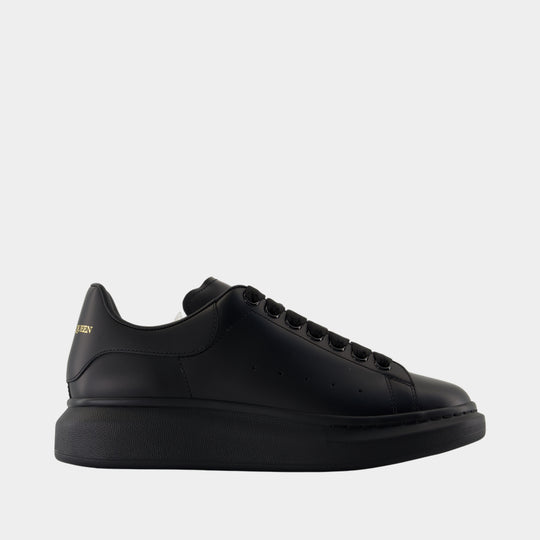 Sneakers Oversize - Alexander McQueen - Cuir - Noir