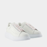 Sneakers Oversize - Alexander McQueen - Cuir - Blanc