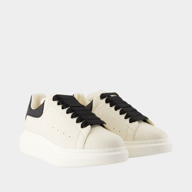 Sneakers Oversized - Alexander McQueen - Cuir - Blanc