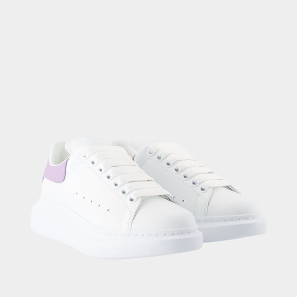Sneakers Oversized - Alexander McQueen - Cuir - Blanc