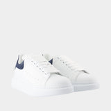 Sneakers Oversized - Alexander McQueen - Cuir - Bleu