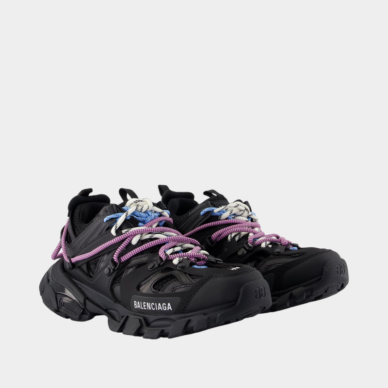 Sneakers Track - Balenciaga - Cuir - Noir