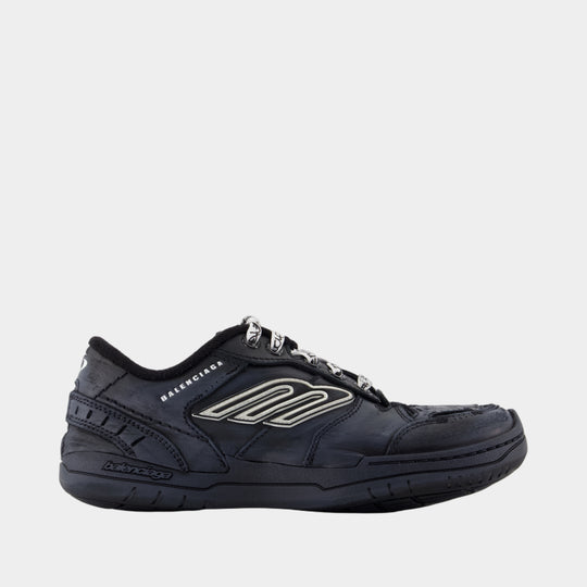Sneakers Hamptons - Balenciaga - Cuir - Noir