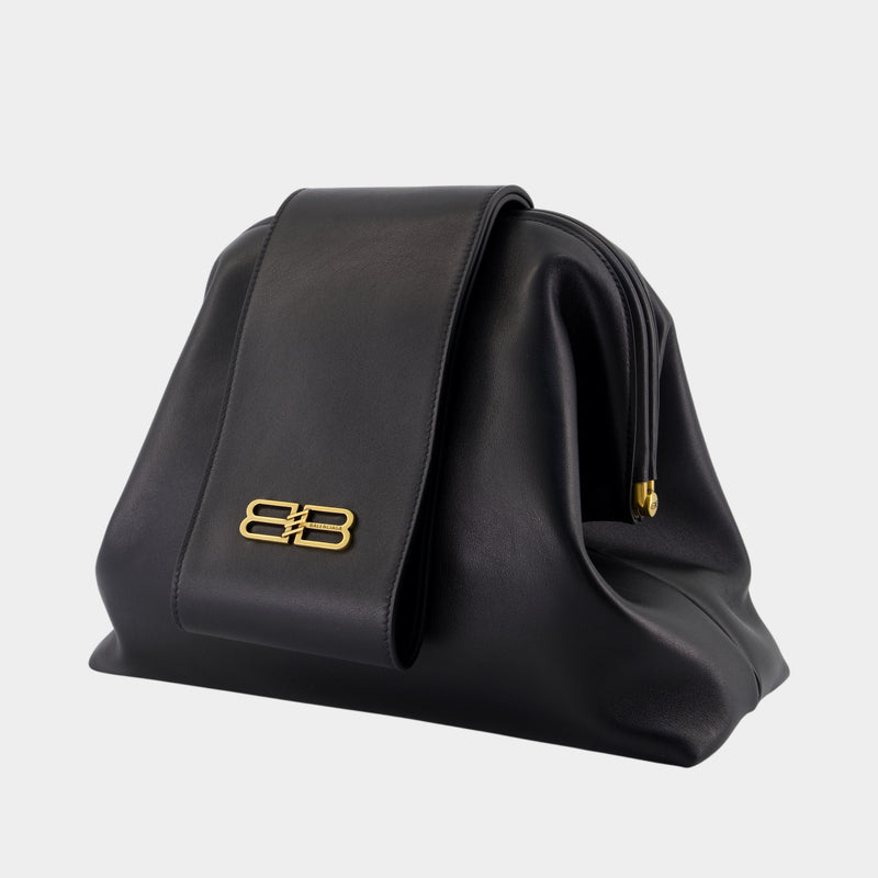 Pochette M - Balenciaga - Cuir - Noir