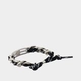 Bracelet Bb Icon Lace - Balenciaga - Métal - Noir