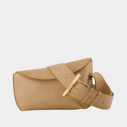 Sac À Bandoulière T-Bar Sling - Alexander McQueen - Cuir - Beige