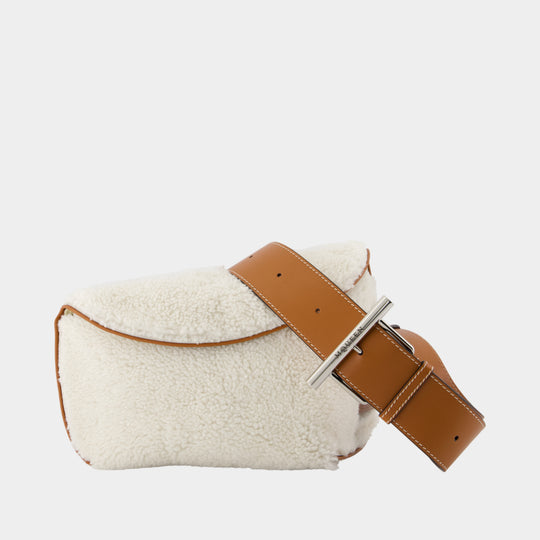 Sac À Bandoulière T-Bar Sling - Alexander McQueen - Cuir - Blanc