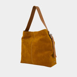 Cabas T-Bar Sling - Alexander McQueen - Cuir - Marron