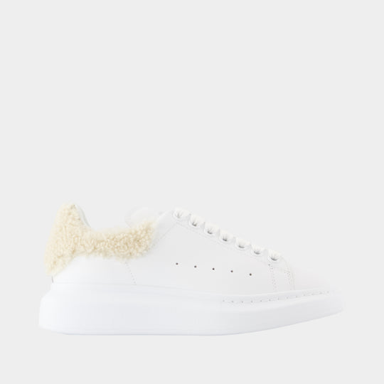 Sneakers Oversized - Alexander McQueen - Cuir - Blanc