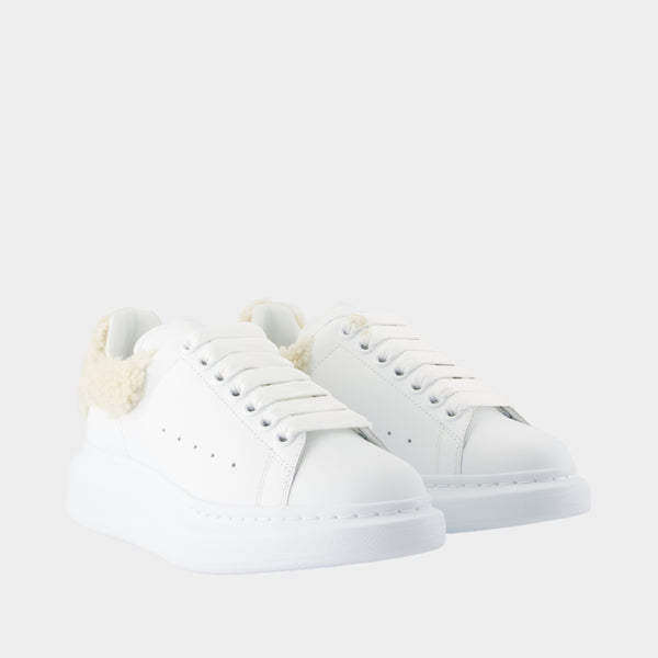 Sneakers Oversized - Alexander McQueen - Cuir - Blanc