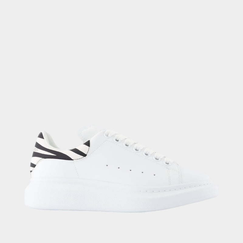 Sneakers Oversized - Alexander McQueen - Cuir - Blanc