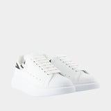 Sneakers Oversized - Alexander McQueen - Cuir - Blanc