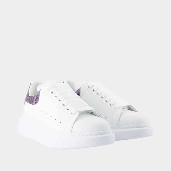 Sneakers Oversized - Alexander McQueen - Cuir - Blanc