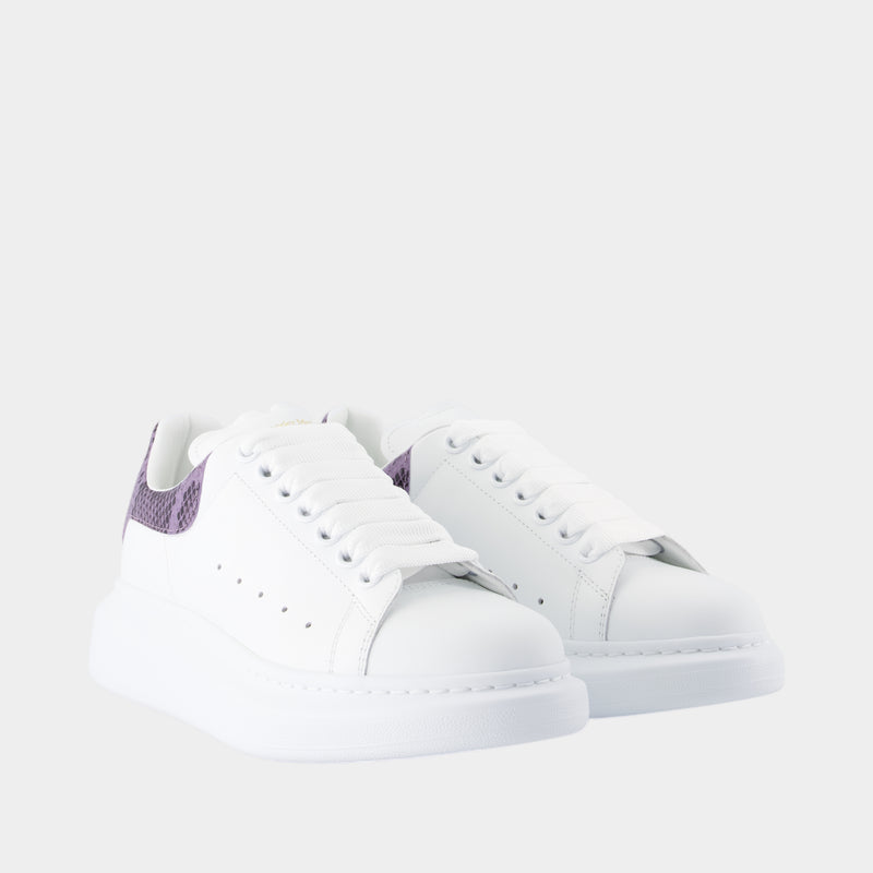 Sneakers Oversized - Alexander McQueen - Cuir - Blanc