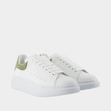 Sneakers Oversized - Alexander McQueen - Cuir - Kaki